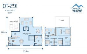 OT-291 házterv alaprajz 291 m2